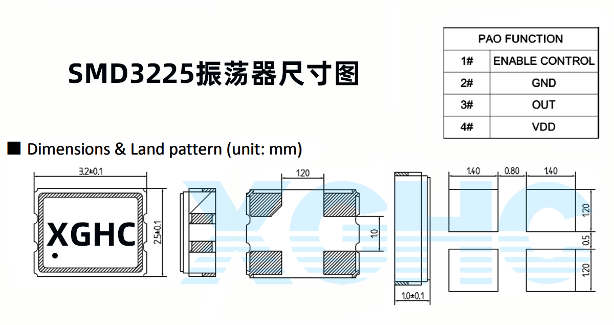 SMD3225晶振-星光鴻創(chuàng)