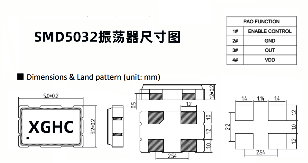 SMD5032晶振-星光鴻創(chuàng)